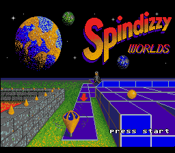 Spindizzy Worlds (Europe) Title Screen